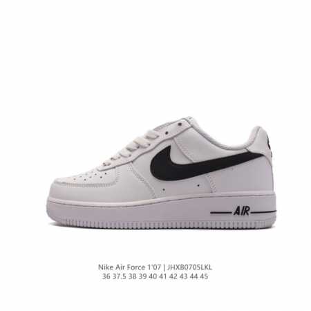 耐克 Nike Air Force 1 '07 Low 空军一号含气垫 低帮百搭厚底增高休闲运动板鞋。柔软、弹性十足的缓震性能和出色的中底设计，横跨复古与现代的 - 点击图像关闭