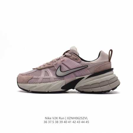 Nike 耐克 V2K Run 减震防滑 复古低帮跑步鞋 超火复古跑鞋，采用太空革组合呼吸网眼布鞋面材质，搭载正确4层组合底模，嵌入TPU加固稳定模块,双层MD - 点击图像关闭