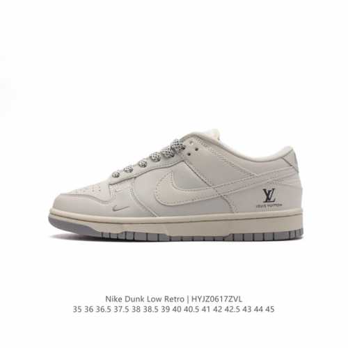 耐克 Nike Dunk Low Retro 运动鞋复古板鞋 ，作为 80 年代经典篮球鞋款，起初专为硬木球场打造，后来成为席卷街头的时尚标杆，现以经典细节和复