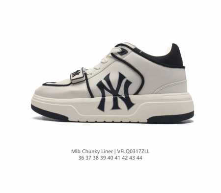 Mlb Chunky Liner Mid人气单品学长鞋系列轻量增高厚底百搭休闲运动板鞋男女轻便胶鞋 高级街头休閒品牌鞋 Mlb Chunky Liner 学长鞋 - 点击图像关闭