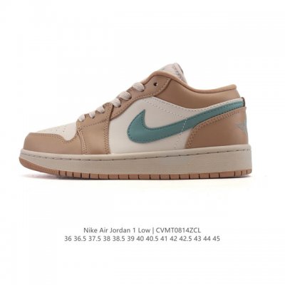 耐克 乔丹Air Jordan 1 Low Aj1 乔1 乔丹1代Aj1 低帮复古文化休闲运动篮球鞋。从1985 年面世的元年款汲取设计灵感，采用简洁大方的经典