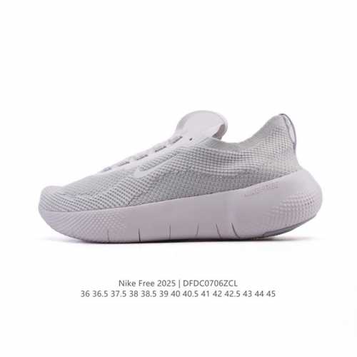 新品 耐克 Nike Free 2025 男女子跑步训练鞋 Hf1078-002 Free 2025 公路运动跑步鞋，采用 Flyknit 飞织材料，助你在运动