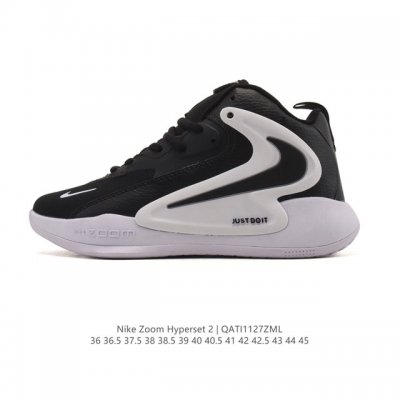 新品公司级 Nike耐克排球鞋 Zoom Hyperset 2 Se Electric巴黎奥运配色实战篮球鞋Fv3687 综合训练羽毛球网球耐克专业排球鞋舒适柔