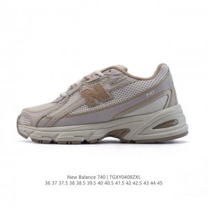 New Balance Mr740 Nb新百伦系列复古老爹风休闲运动慢跑鞋。采用轻质牛剖革拼接透气网眼衬垫织物鞋面材质 T-Beam大底提供足步弓支撑 保持步态