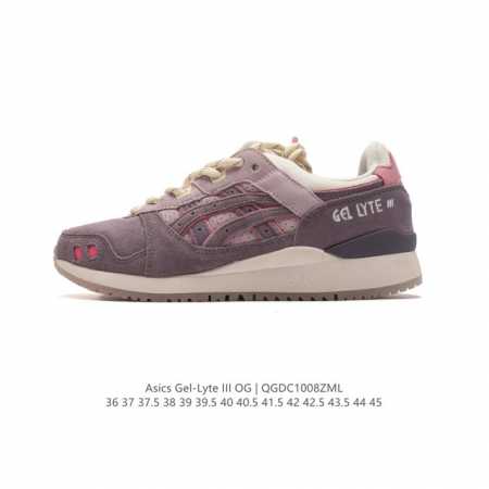 公司级 Asics 亚瑟士 Gel-Lyte Iii 运动鞋 男女休闲鞋复古运动鞋轻便舒适简约复古又百搭。材质选择了大面积麂皮与网眼面料打造，保证了质感与透气性 - 点击图像关闭
