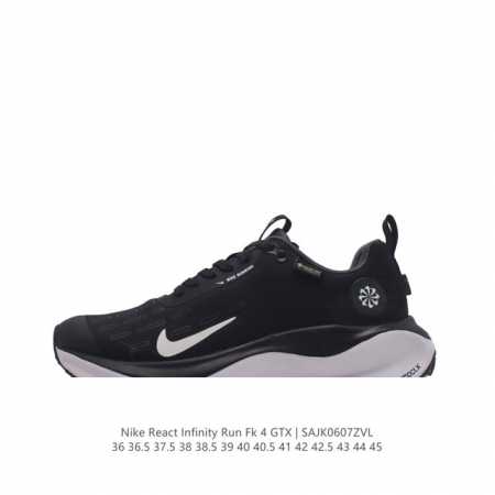 耐克 Nike Infinity Run 4 Gore-Tex 男女子防水公路跑步鞋 厚底增高百搭老爹运动鞋。Nike Reactx 泡绵提供高出 Nike R - 点击图像关闭
