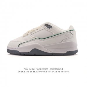 新品公司级 耐克 Nike 乔丹 Jordan Flight Court 时尚休闲 防滑耐磨 低帮运动鞋 复古篮球鞋 男女同款 Jordan 新鞋型 又来了！新