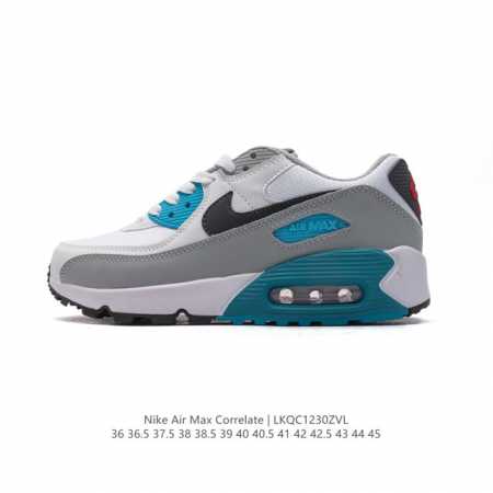 耐克 Nike Air Max Correlate 气垫缓震耐磨运动鞋时尚潮流休闲透气跑步鞋，选用网眼鞋面，脚感舒适透气。鞋舌、鞋侧及后跟处饰有品牌标识，简约大 - 点击图像关闭