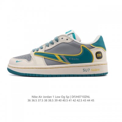 公司级 头层皮 真标 耐克 Nike Air Jordan 1 Low Og Sp Military Blue Aj1乔1倒勾 2025年新款 蛇年新款 低帮篮
