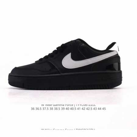 耐克 Nike Gamma Force 防滑减震耐磨低帮复古运动鞋休闲板鞋，Nike Gamma Force 运动鞋采用分层设计，混搭天然皮革和合成材质，焕新经 - 点击图像关闭