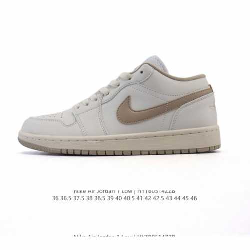 耐克 乔丹Air Jordan 1 Low Aj1 乔1 乔丹1代Aj1 低帮复古文化休闲运动篮球鞋，从1985 年面世的元年款汲取设计灵感，采用简洁大方的经典