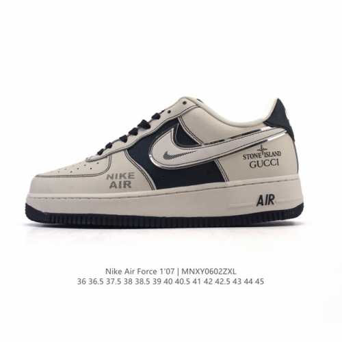耐克 Nike Air Force 1 '07 Low 空军一号含气垫 小白鞋 2025年 蛇年新款 低帮百搭厚底增高休闲运动板鞋。柔软、弹性十足的缓震性能和出