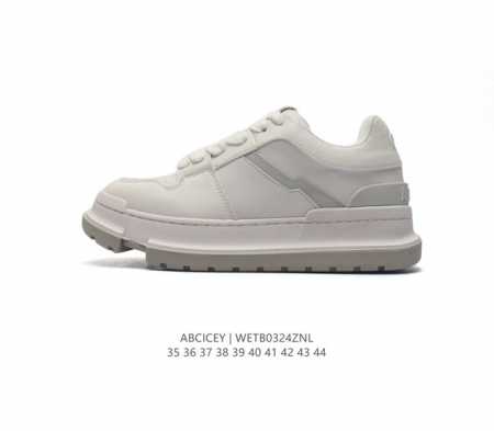 Abcicey国潮新品牌 时尚休闲 防滑 低帮厚底增高板鞋 男女同款运动鞋绑带设计爱惨 打破常规鞋 复古经典的白灰配色 百搭又吸睛 再加上独特的鞋型设计 高级感 - 点击图像关闭
