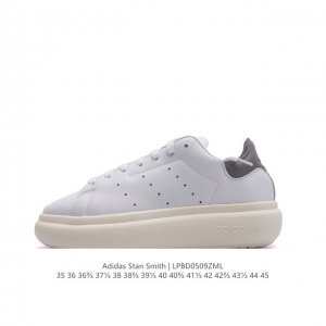 公司级 阿迪达斯 Adidas Originals Stan Smith Pf Shoes 经典厚底运动板鞋小白鞋。这款adidas Stan Smith系列经