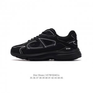 公司级 Dior 迪奥 高奢品牌 彰显高级气质 Dior 运动鞋低帮系列复古百搭休闲鞋时尚慢跑鞋厚底老爹鞋。 码数：35-45 编码：VCTB1024CLL