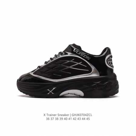 X Trainer Sneaker 时尚运动老爹鞋 潮厚底增高慢跑鞋 。舒适防滑底和百搭性霸屏整个时尚娱乐圈，细节调整完美主义！鞋面采用柔软皮革加织物鞋面，独家 - 点击图像关闭