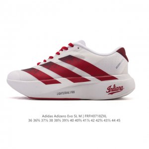 阿迪达斯 Adidas Adizero Evo Sl 运动舒适防滑耐磨 低帮跑步鞋 阿迪达斯革新力作 破纪录轻跑鞋 Adizero Adios Pro Evo