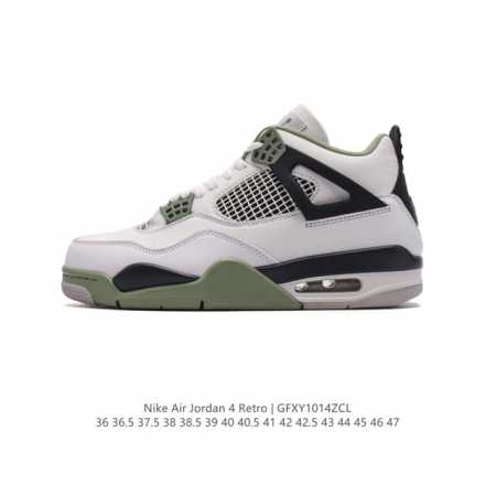 特价头层皮 耐克 Nike Air Jordan 4 Retro Og 中帮 迈克尔 乔丹aj4代乔4 复古休闲运动文化篮球鞋。秉承轻量化的速度型篮球鞋设计思想 - 点击图像关闭