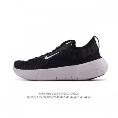 新品 耐克 Nike Free 2025 男女子跑步训练鞋 Hf1078-002 Free 2025 公路运动跑步鞋，采用 Flyknit 飞织材料，助你在运动