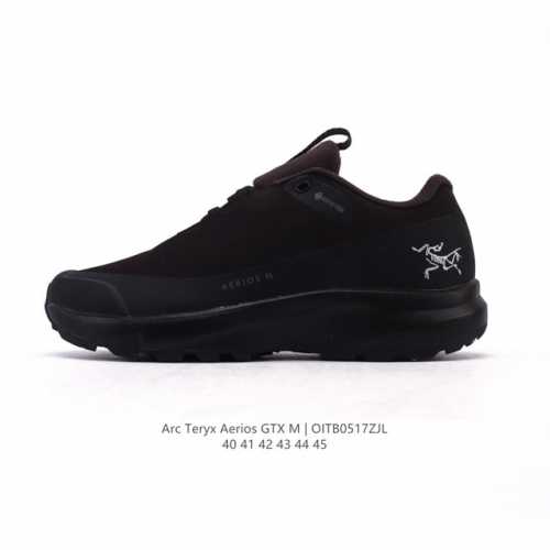 公司级 始祖鸟 Arc Teryx Aerios Gxt登山靴 防水加强版男士系列加强版户外防水帮登山鞋徒步鞋 轻量支撑长距离越野跑鞋 轻便透气户外运动鞋 耐磨