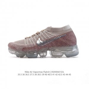 公司级 耐克 Nike Air Vapormax Flyknit 轻盈透气针织男女气垫跑步鞋 回弹缓冲休闲鞋 防滑 减震 耐磨 轻便 外露式360度全掌Max气