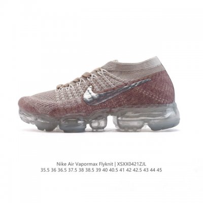 公司级 耐克 Nike Air Vapormax Flyknit 轻盈透气针织男女气垫跑步鞋 回弹缓冲休闲鞋 防滑 减震 耐磨 轻便 外露式360度全掌Max气