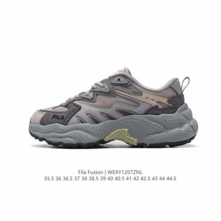 公司级 斐乐 男女同款老爹鞋 Fila Fusion 厚底增高跑步鞋 百搭运动板鞋 意大利百年经典运动品牌，网红单品 小红书推荐爆款 Fila斐乐新款小白鞋斐乐 - 点击图像关闭