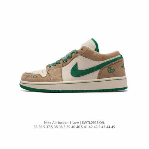 公司级 耐克 乔丹air Jordan 1 Low Aj1 乔1 乔丹1代aj1 Gucci联名 低帮复古文化休闲运动篮球鞋。从1985 年面世的元年款汲取设计