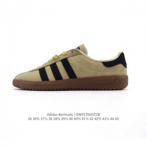 阿迪达斯 Adidas 德训鞋系列 清新 马卡龙 造型！阿迪达斯全新三叶草 Bermuda 运动板鞋悄悄上架！近期，Adidas Originals Bermu