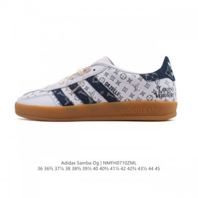 公司级 阿迪达斯 德训鞋 Adidas Originals Samba Og Shoes 经典运动鞋小白鞋 T头鞋 男女士板鞋 路易威登联名 彰显休闲摩登风情的