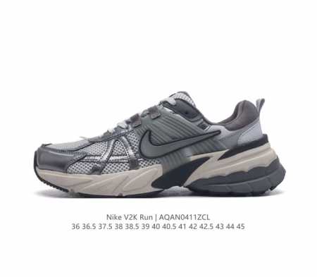 Nike 耐克 V2K Run 减震防滑 复古低帮跑步鞋 超火复古跑鞋，采用太空革组合呼吸网眼布鞋面材质，搭载正确4层组合底模，嵌入tpu加固稳定模块,双层md - 点击图像关闭