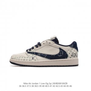 耐克 Nike Air Jordan 1 Low Og Sp Military Blue Aj1乔1 倒勾 路易威登联名 低帮篮球鞋 Aj1 乔丹1代 Aj1