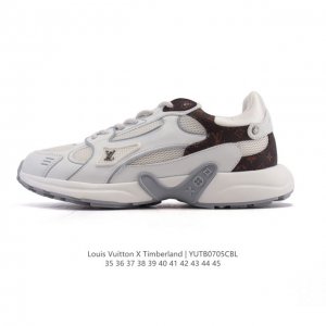 公司级 Timberland添柏岚 天伯伦 Louis Vuitton路易威登联名 运动跑步鞋 户外休闲潮流系列 厚底增高老爹鞋，搭配防臭防腐鞋垫，给您完美的穿
