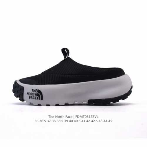 公司级 北面 北脸 The North Face 低帮休闲凉拖鞋 包头拖鞋 毛毛虫一脚蹬 休闲拖鞋 复古百搭厚底增高运动板鞋。居家室内外一脚蹬休闲面包鞋采用尼龙