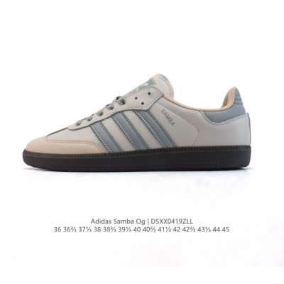 阿迪达斯 德训鞋 Adidas Originals Samba Og Shoes 经典运动鞋小白鞋 T头鞋 女鞋 彰显休闲摩登风情的时尚经典鞋。它诞生于50年代