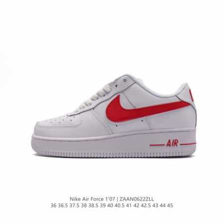 耐克 Nike Air Force 1 '07 Low 空军一号含气垫 低帮百搭厚底增高休闲运动板鞋。柔软、弹性十足的缓震性能和出色的中底设计，横跨复古与现代的 - 点击图像关闭