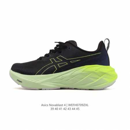 Asics 亚瑟士Novablast4男士运动跑步鞋 厚底增高老爹鞋 缓震回弹透气耐磨跑鞋 一鞋一科技：Novablast 4，跑鞋中底同时实现厚软轻弹。主要科 - 点击图像关闭