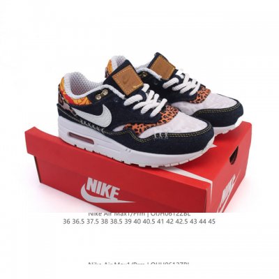 公司级 耐克 Nike Air Max 1 Prm 男女子气垫缓震慢跑鞋 复古厚底增高运动鞋，从法国建筑中汲取设计灵感，兼具运动风范和时尚格调，是此系列起初搭载