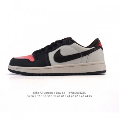 耐克 乔丹Air Jordan 1 Low Aj1 乔1 乔丹1代Aj1 低帮复古文化休闲运动篮球鞋。从1985 年面世的元年款汲取设计灵感，采用简洁大方的经典
