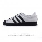 阿迪达斯 Adidas Superstar 2025年新款鞋子 蛇年新款经典贝壳头系列 新款休闲板鞋潮流男女士运动鞋 。鞋面柔软皮革拼接材质 标志性的贝壳鞋头，
