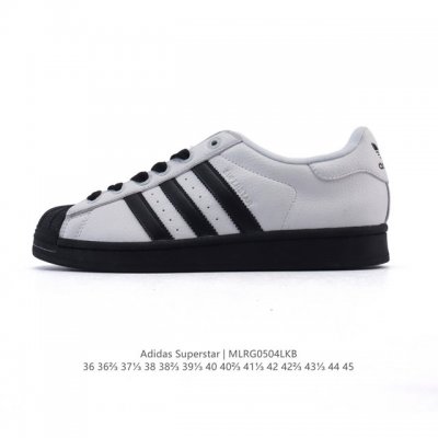 阿迪达斯 Adidas Superstar 2025年新款鞋子 蛇年新款经典贝壳头系列 新款休闲板鞋潮流男女士运动鞋 。鞋面柔软皮革拼接材质 标志性的贝壳鞋头，