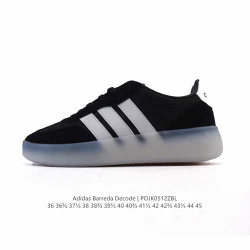 公司级 阿迪达斯 Adidas Barreda 考拉派对 复古休闲 清新 舒适百搭 德训鞋 T字头 防滑耐磨 低帮 板鞋 男女款运动鞋。鞋头加宽设计提升了穿着舒
