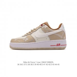耐克 Nike Air Force 1 '07 Low 空军一号含气垫 小白鞋 低帮百搭厚底增高休闲运动板鞋。柔软、弹性十足的缓震性能和出色的中底设计，横跨复古