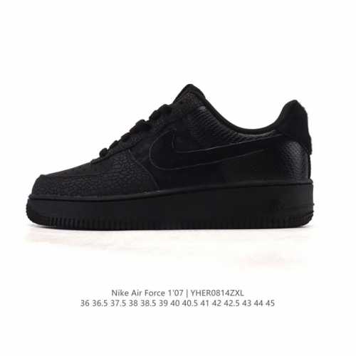 耐克 Nike Air Force 1 '07 Low 空军一号含气垫 小白鞋 2025年新款 低帮百搭厚底增高休闲运动板鞋。柔软、弹性十足的缓震性能和出色的中