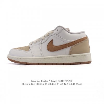 公司级 头层皮 耐克 乔丹Air Jordan 1 Low Aj1 乔1 乔丹1代Aj1 低帮复古文化休闲运动篮球鞋。从1985 年面世的元年款汲取设计灵感，采