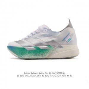 公司级 阿迪达斯 Adidas Adizero Adios Pro 4 舒适防滑耐磨 低帮 休闲跑步鞋 男女款厚度增高老爹鞋 2025年，Adidas推出了Ad