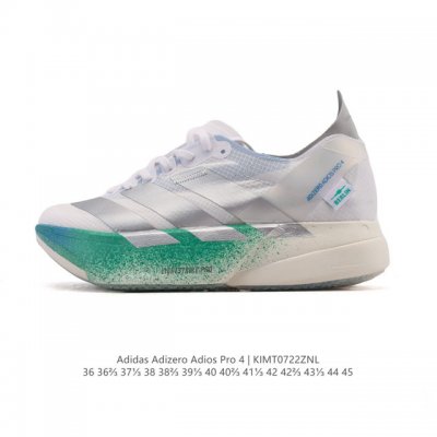 公司级 阿迪达斯 Adidas Adizero Adios Pro 4 舒适防滑耐磨 低帮 休闲跑步鞋 男女款厚度增高老爹鞋 2025年，Adidas推出了Ad