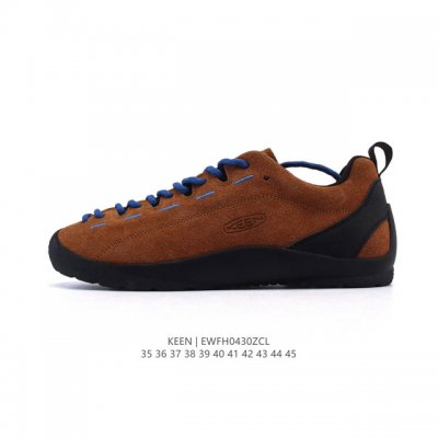 美国人气户外品牌-科恩Keen Jasper Rocks Sp贾斯珀都市系列复古低帮系带户外风露营徒步登山运动训练鞋 。原楦型开发纸版，采用固色翻毛皮鞋面材质，