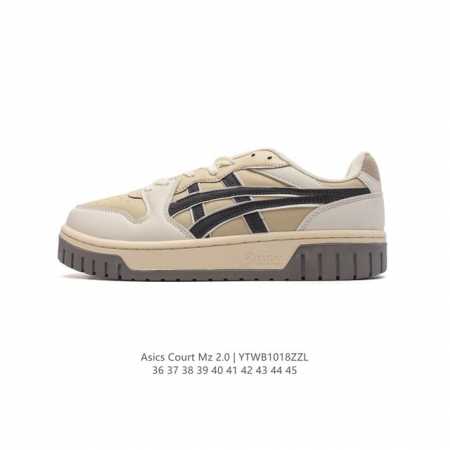 亚瑟士 Asics Court Mz 2.0 中性学院系列 低帮厚底增高休闲运动板鞋 软质牛培皮鞋面 男鞋女鞋百搭舒适板鞋 情侣经典时尚复古板鞋。性价比很不错， - 点击图像关闭