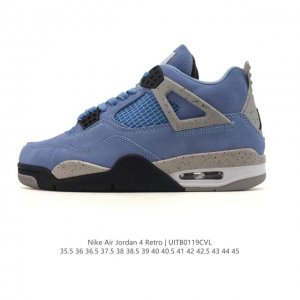 公司级 耐克 Nike Air Jordan 4 Retro Og迈克尔 乔丹Aj4代乔4 低帮复古休闲运动文化篮球鞋。秉承轻量化的速度型篮球鞋设计思想完成设计